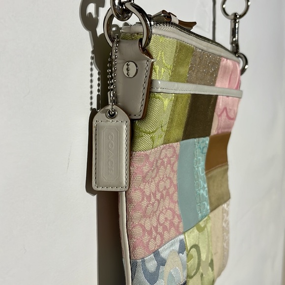 Vintage Coach Patchwork Crossbody Purse Bag - Picture 3 of 5